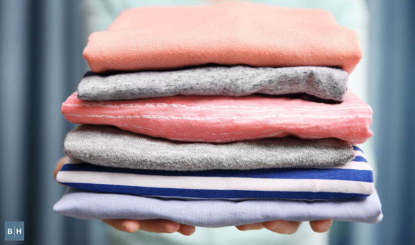 Image of neatly folded up laundry